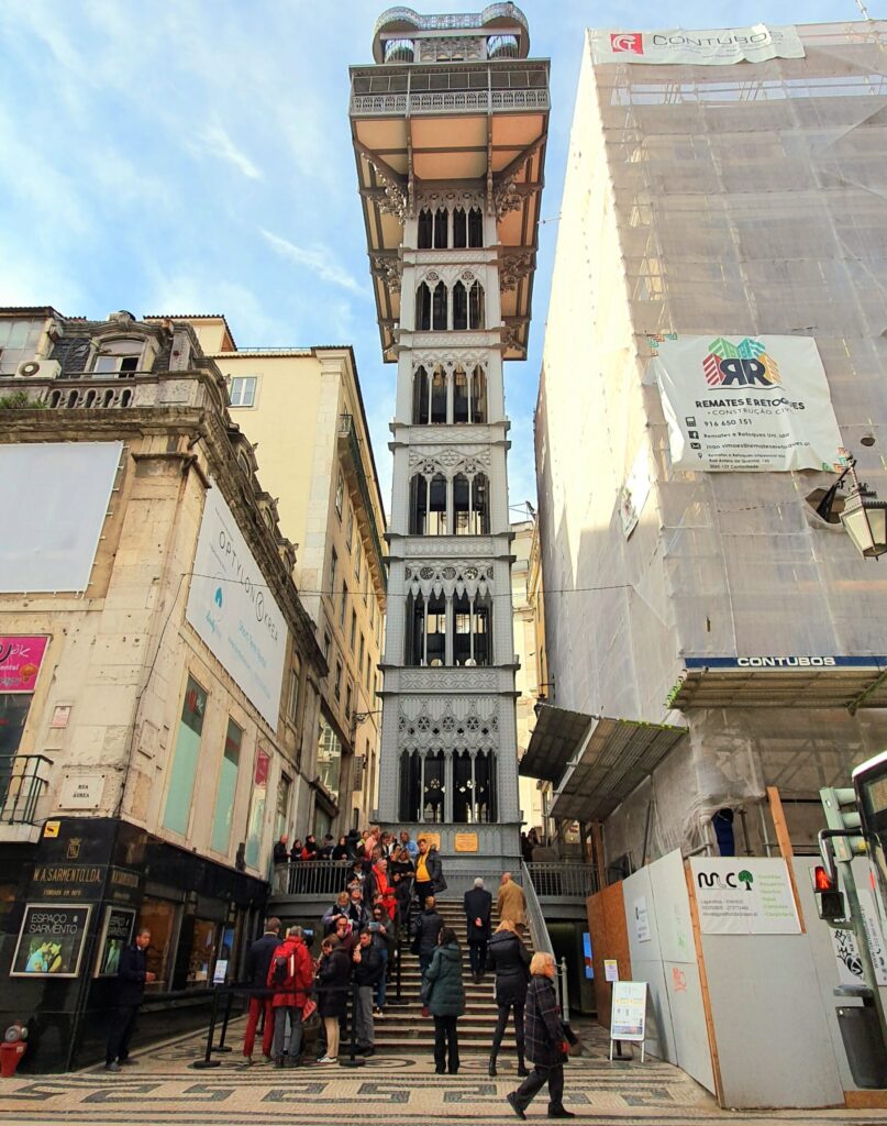 Elevador de Santa Justa em Lisboa - Portugal